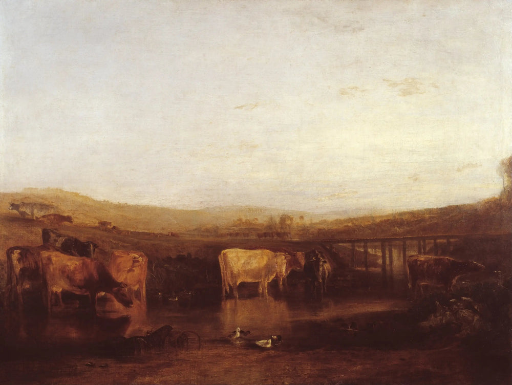 Union of the Thames and Isis - J. M. W. Turner image 1 copie peinte à la main à l’huile