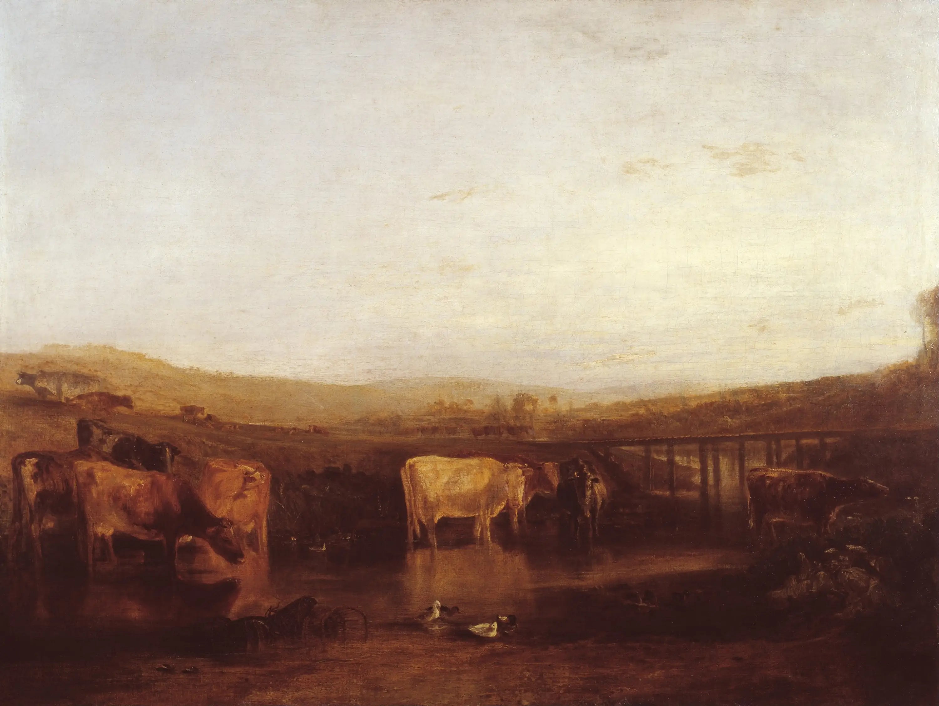 Union of the Thames and Isis - J. M. W. Turner image 1 copie peinte à la main à l’huile