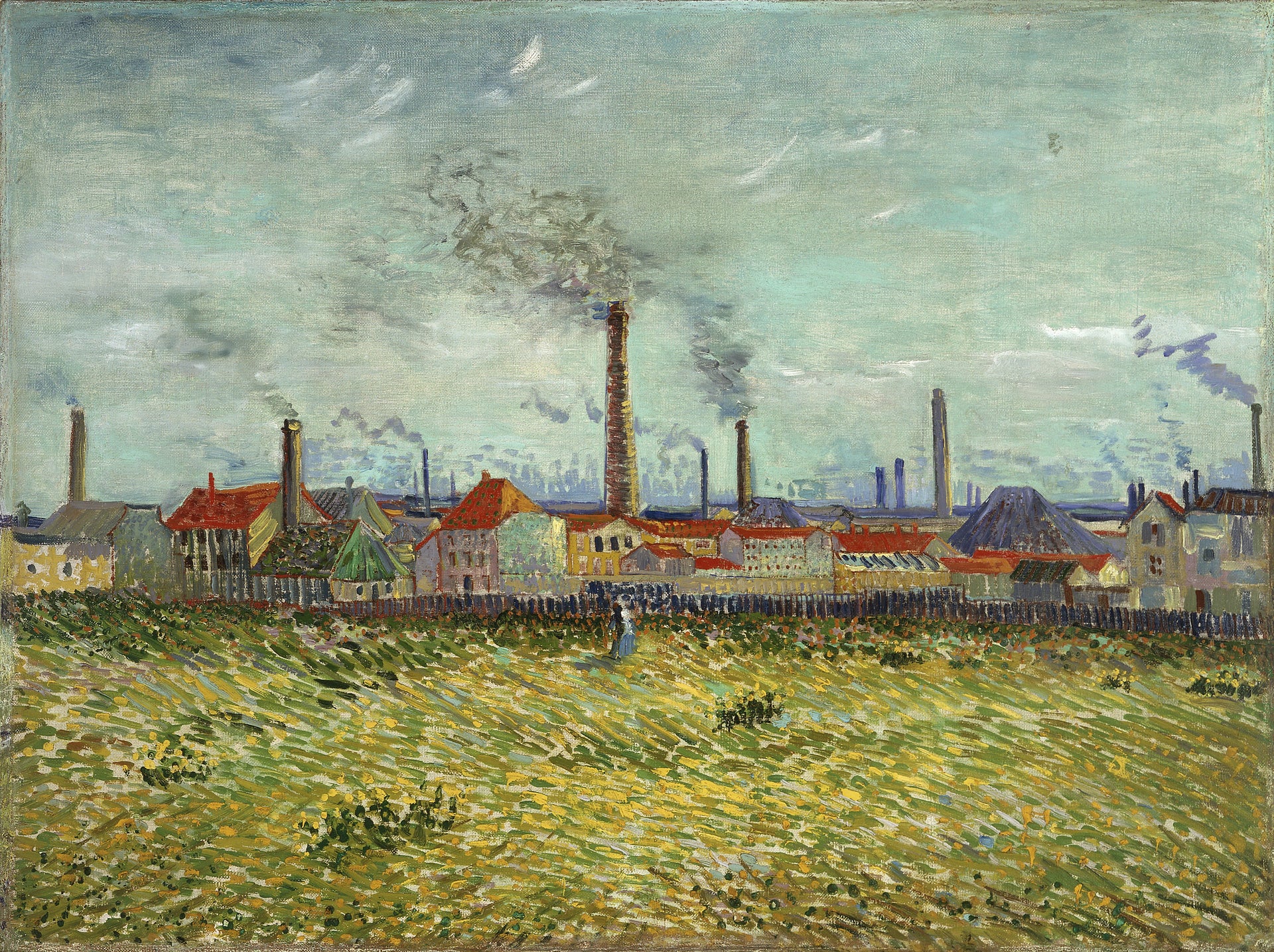 Usines à Clichy vues depuis Asnières F317 de Vincent van Gogh, Saint Louis Art Museum