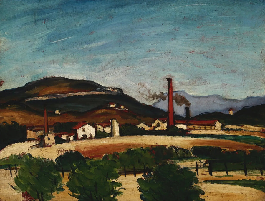 โรงงานใกล้ภูเขาเซงเกิล - Paul Cézanne