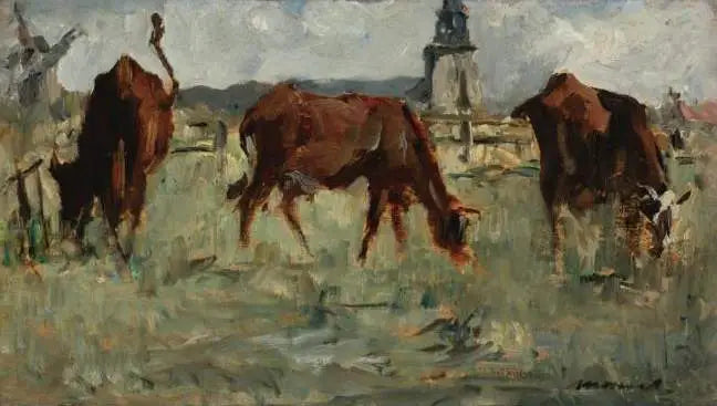 Vaches au pâturage - Édouard Manet image 1 reproduction réalisée par Alpha Reproduction