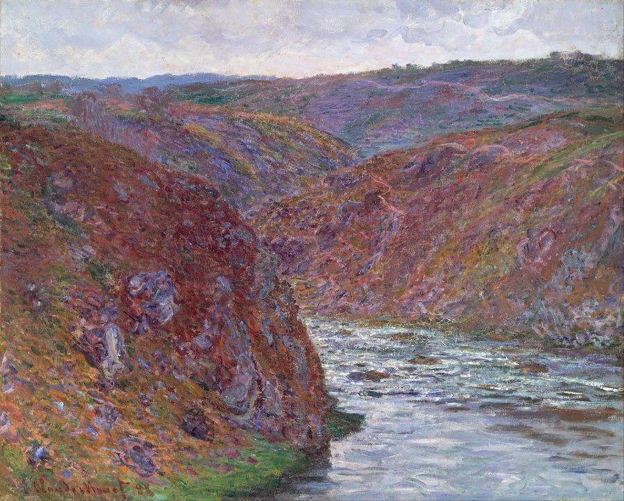 The Creuse Valley วันสีเทา W1221 - Claude Monet