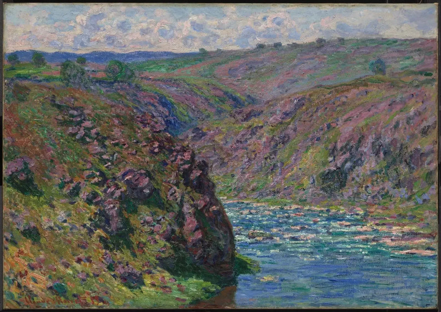 หุบเขา Creuse เอฟเฟกต์ดวงอาทิตย์ W1219 - Claude Monet