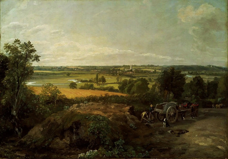 Vallée de la Stour et église de Dedham - John Constable
หุบเขาแซร์และโบสถ์เดดแฮม - จอห์น คอนสเทเบิล
