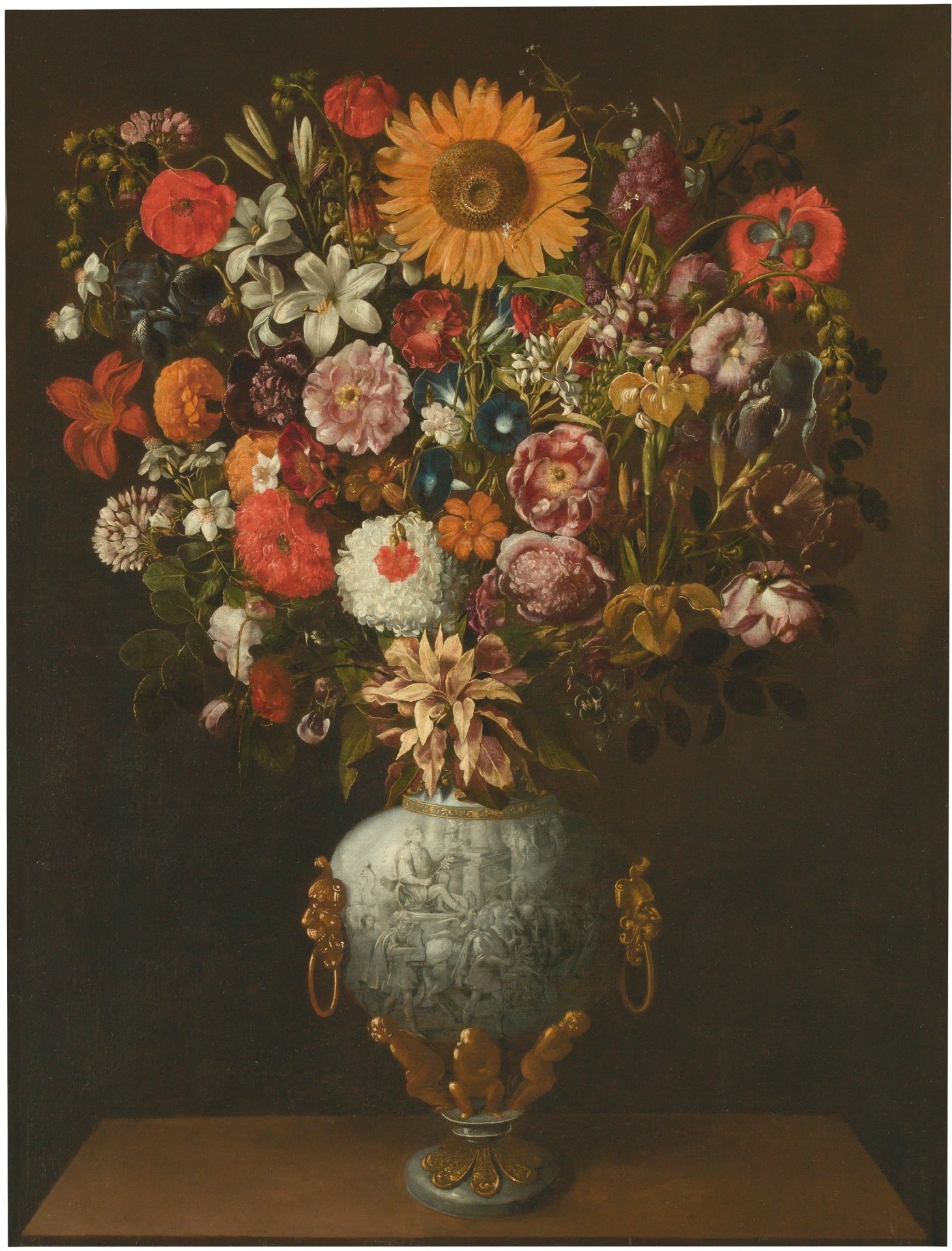 Vase à la quadrige de profil, 1643 de Tomás Yepes, reproduction du tableau