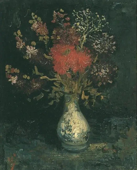 Vase avec des fleurs de Vincent van Gogh, nature morte parisienne de 1886-1887