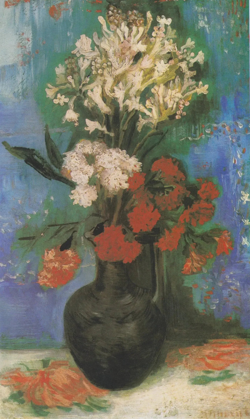 แจกันพร้อมดอกแกลดิโอลัสและดอกไม้ชนิดอื่น ๆ - Vincent van Gogh