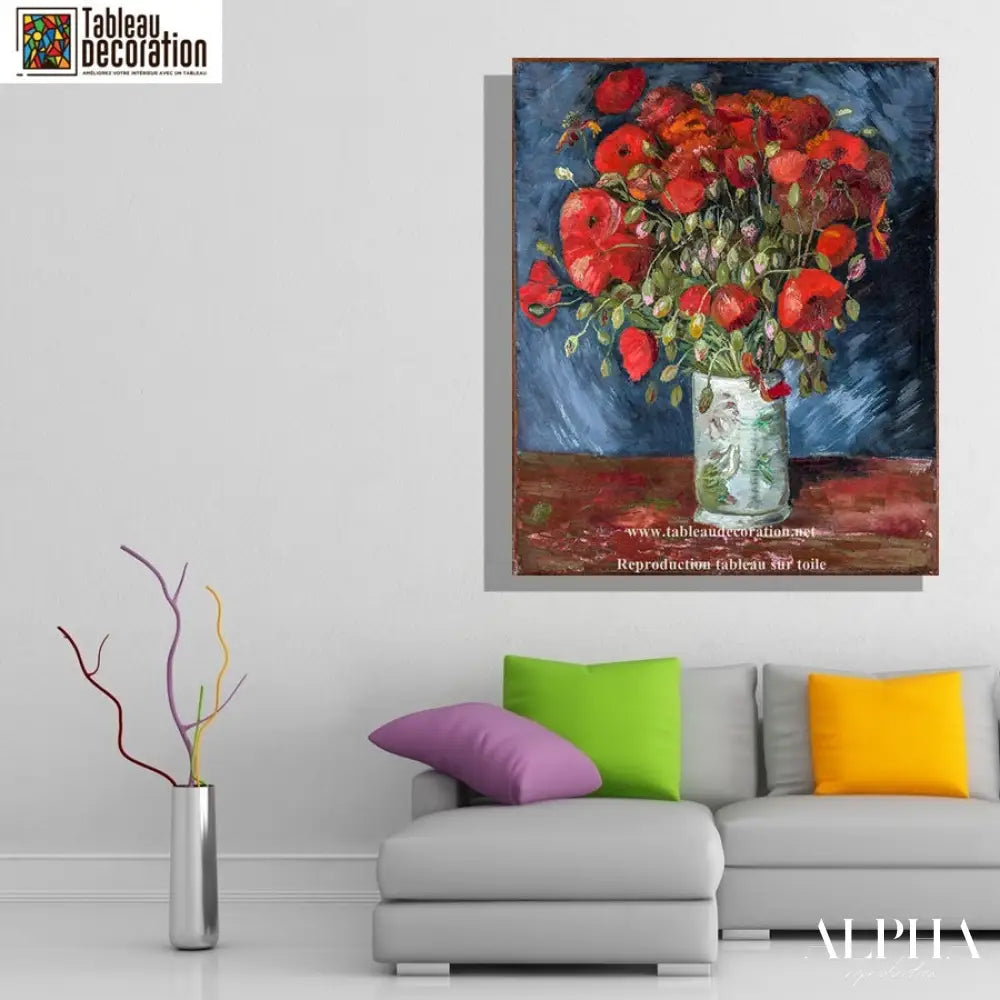 Vase de coquelicots - Van Gogh - Reproductions de tableaux et peintures haut de gamme