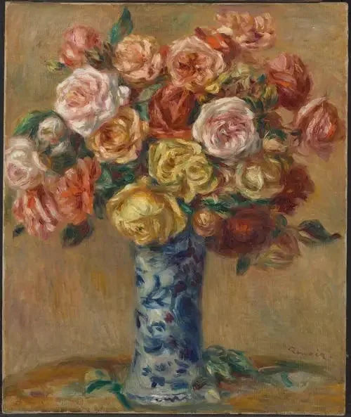 Vase de fleurs - Pierre-Auguste Renoir image 1 reproduction artisanale de tableau