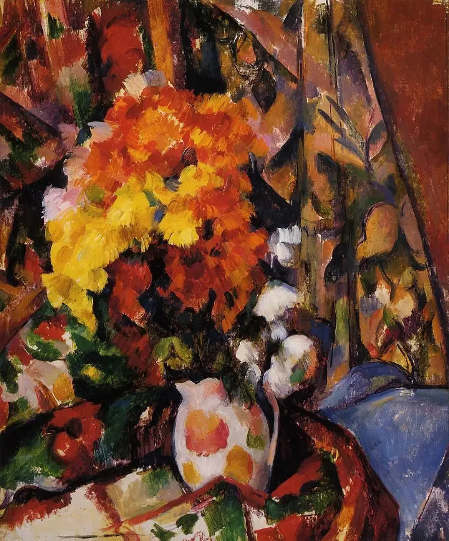 Vase fleuri - Paul Cézanne image 1 tableau peint à l’huile sur toile