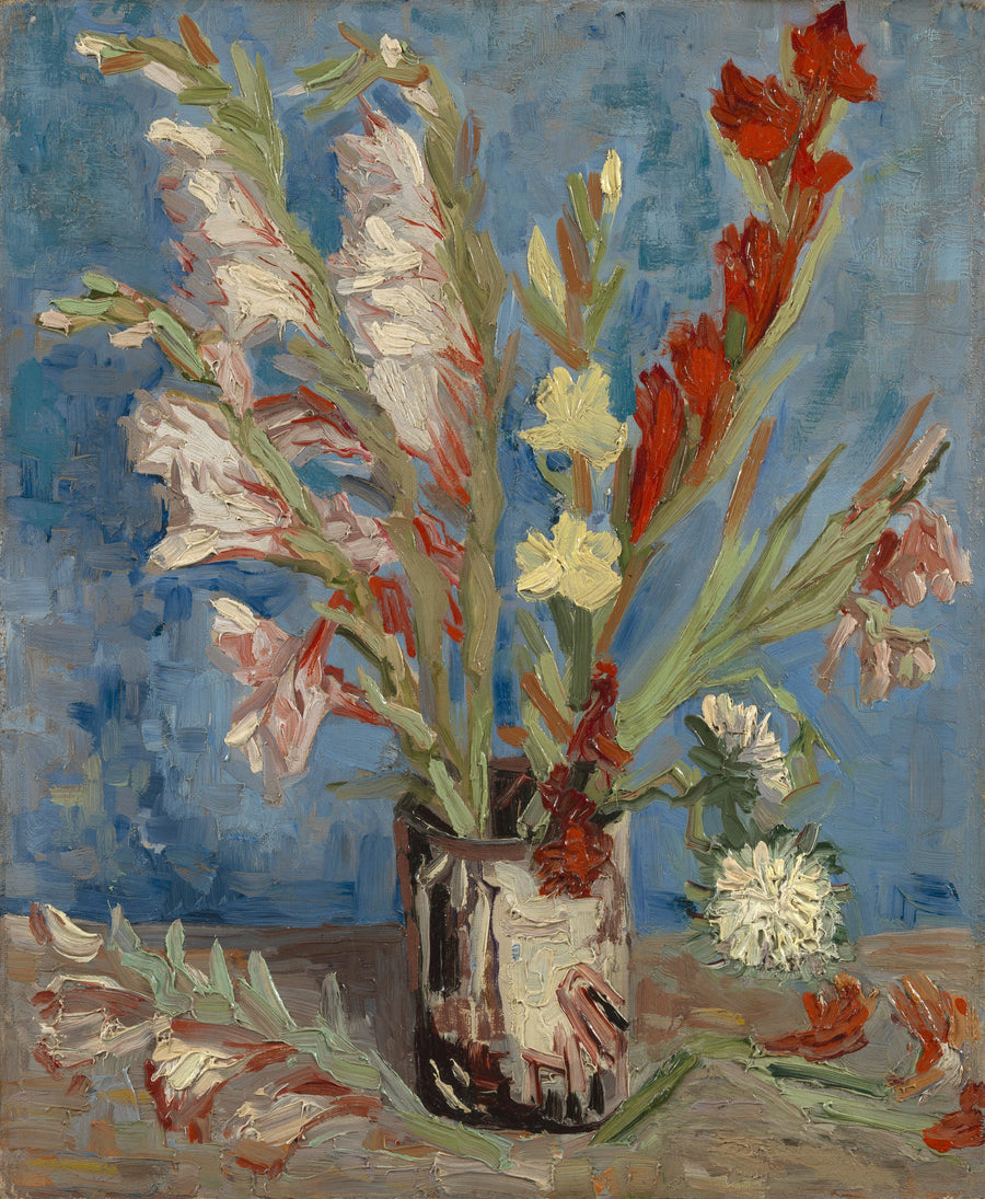 แจกันดอกกลีอีลและดอกแอสเตอร์จีน - Vincent van Gogh