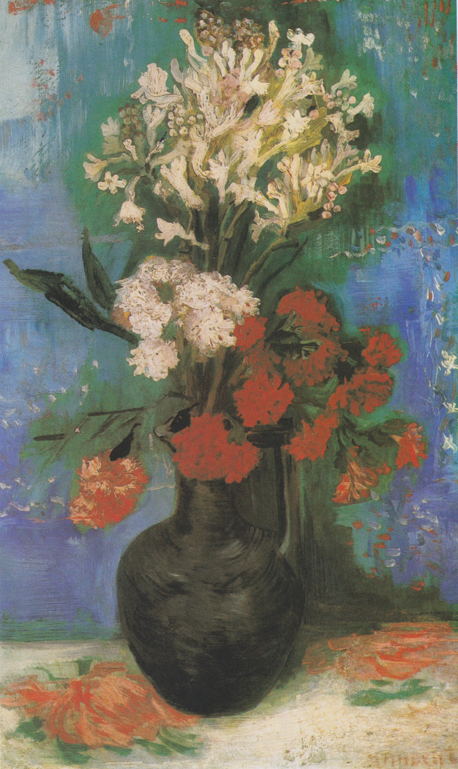 แจกันพร้อมดอกแกลดิโอลัสและดอกไม้ชนิดอื่น ๆ - Vincent van Gogh