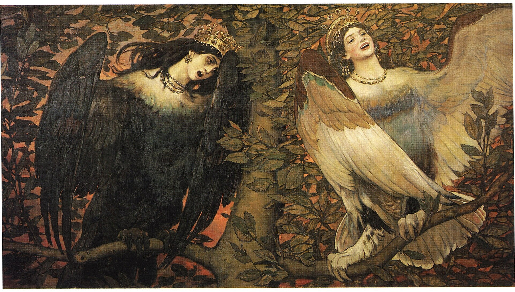 La Sirin et Alkonost - Viktor Vasnetsov