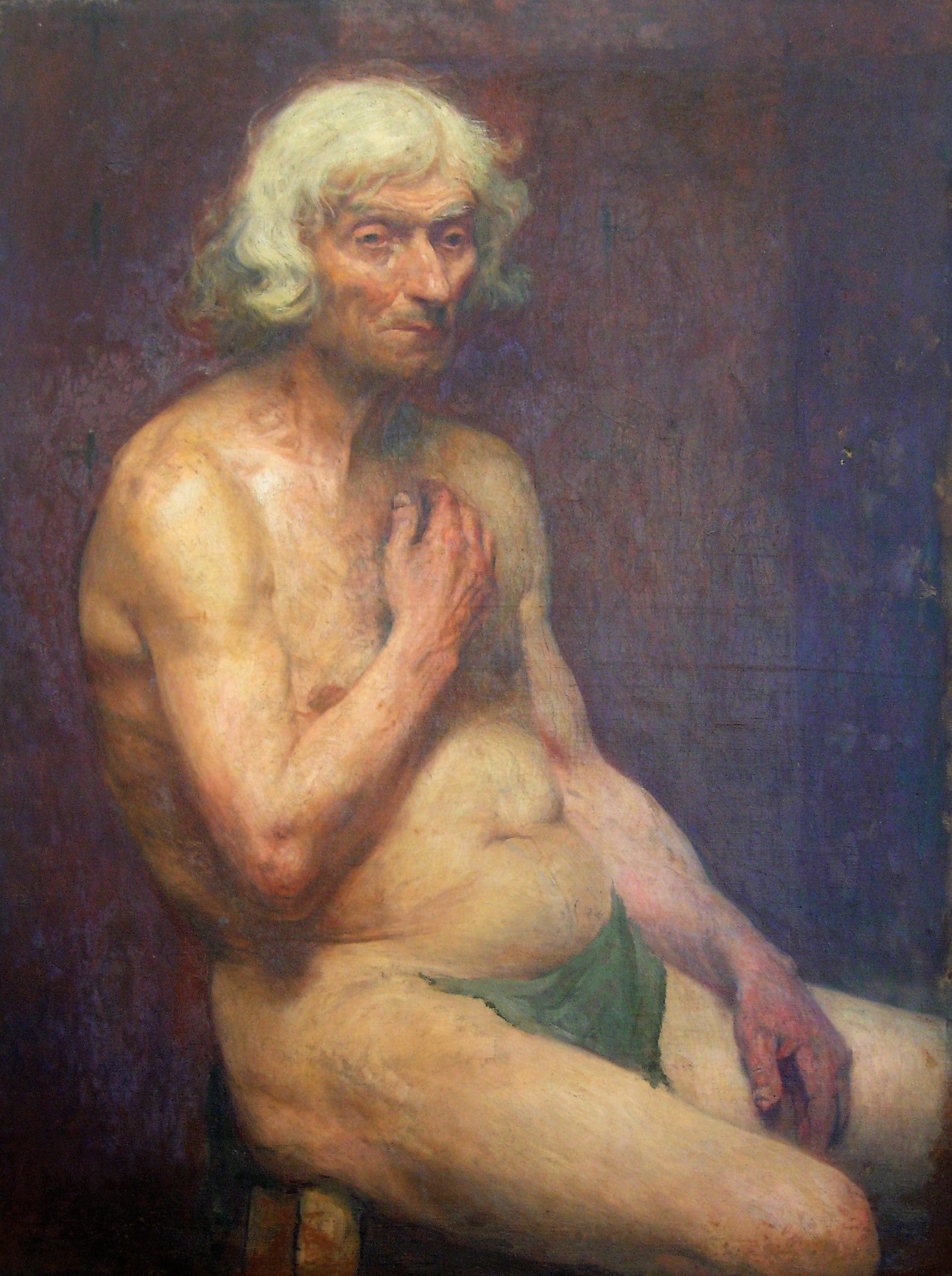 Velho sentado - Eliseu Visconti image 1 reproduction d’œuvre d’art à l’huile