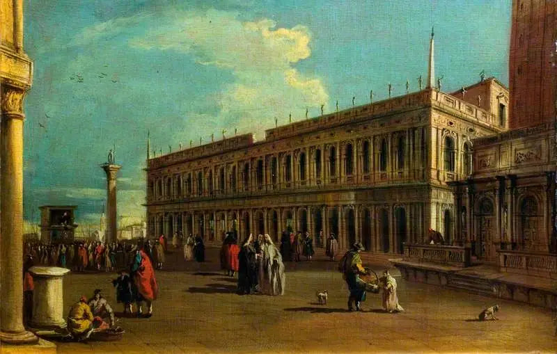 Venise : La Piazzetta - Canaletto image 1 reproduction artisanale de tableau