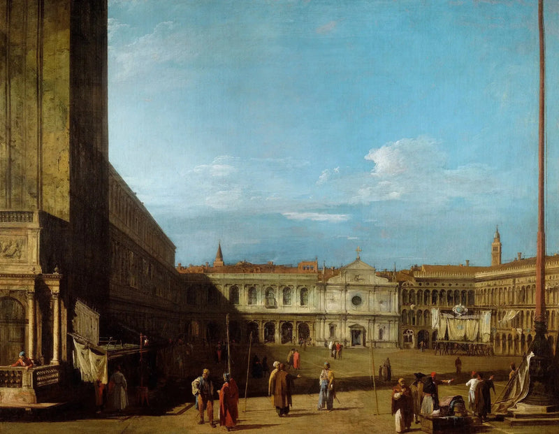 Venise : la place Saint-Marc vers San Geminiano - Canaletto
เวนิส : จัตุรัสเซนต์มาร์คไปยังซานเจมินาโน - คานาเลตโต