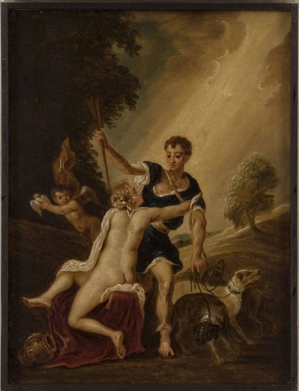 Vénus et Adonis - David Teniers le Jeune image 1 tableau peint à l’huile sur toile