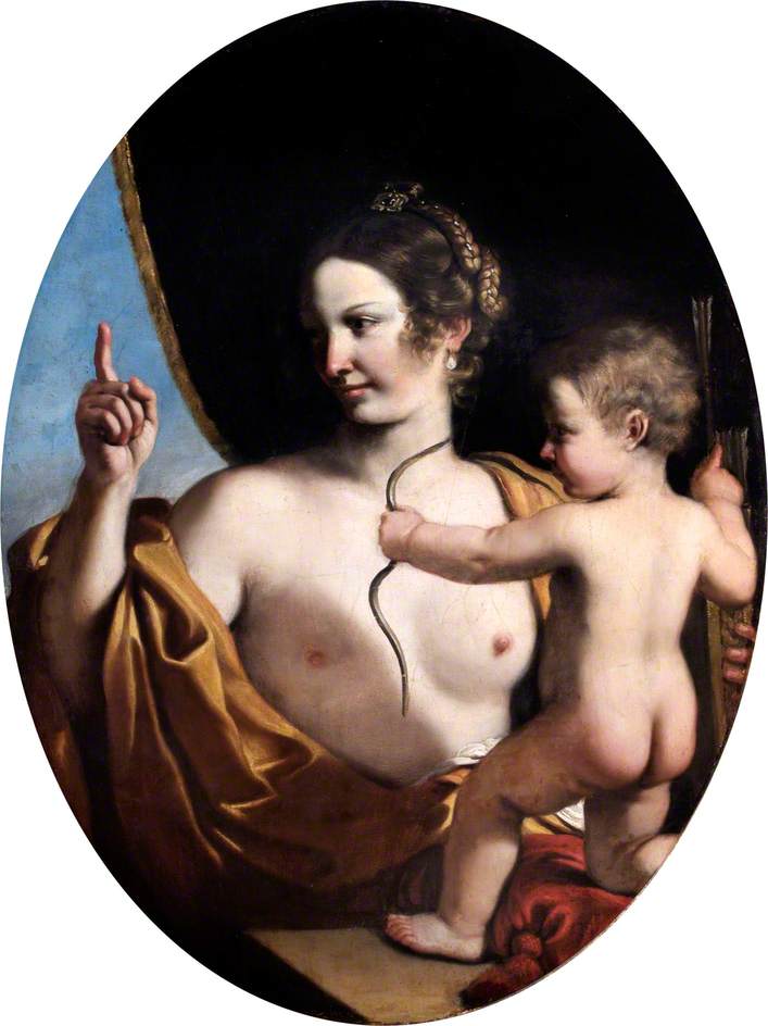 Vénus et Cupidon - Guercino
เทวีนัสและคิวปิด - เกอร์ชิโน