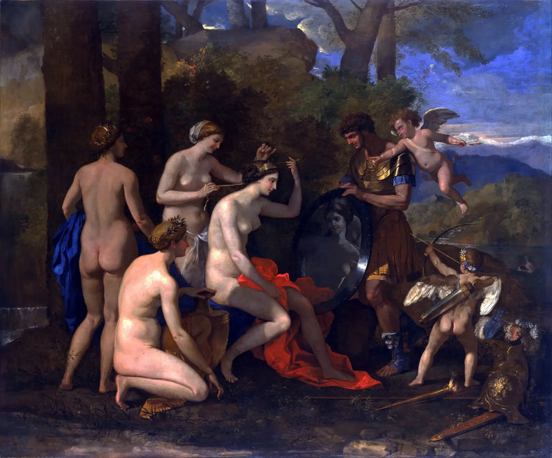 วีนัสและดาวอังคาร - Nicolas Poussin