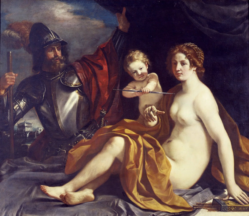 วีนัส, มาร์ส และความรัก - Guercino