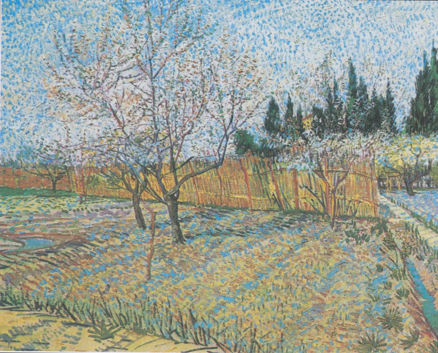 สวนผลไม้กับต้นไซเปรส - Vincent van Gogh