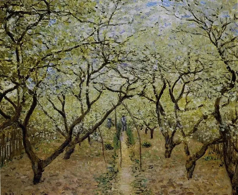 สวนผลไม้ที่บานสะพรั่ง - Claude Monet