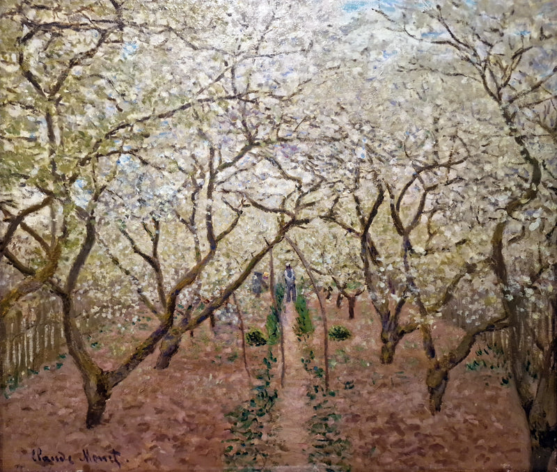 สวนผลไม้บานสะพรั่งใน Vétheuil W521a - Claude Monet