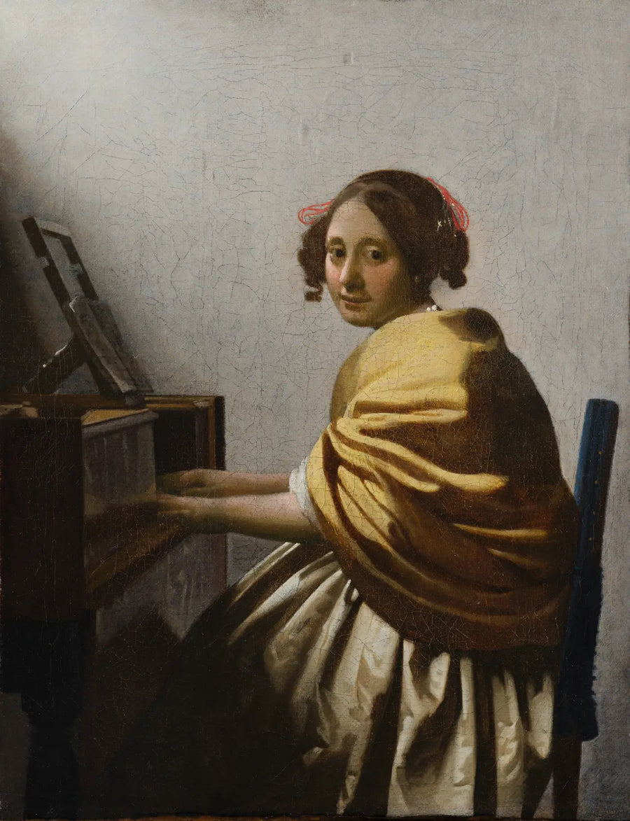 Jeune Femme assise au virginal, vers 1670-1675 – Johannes Vermeer