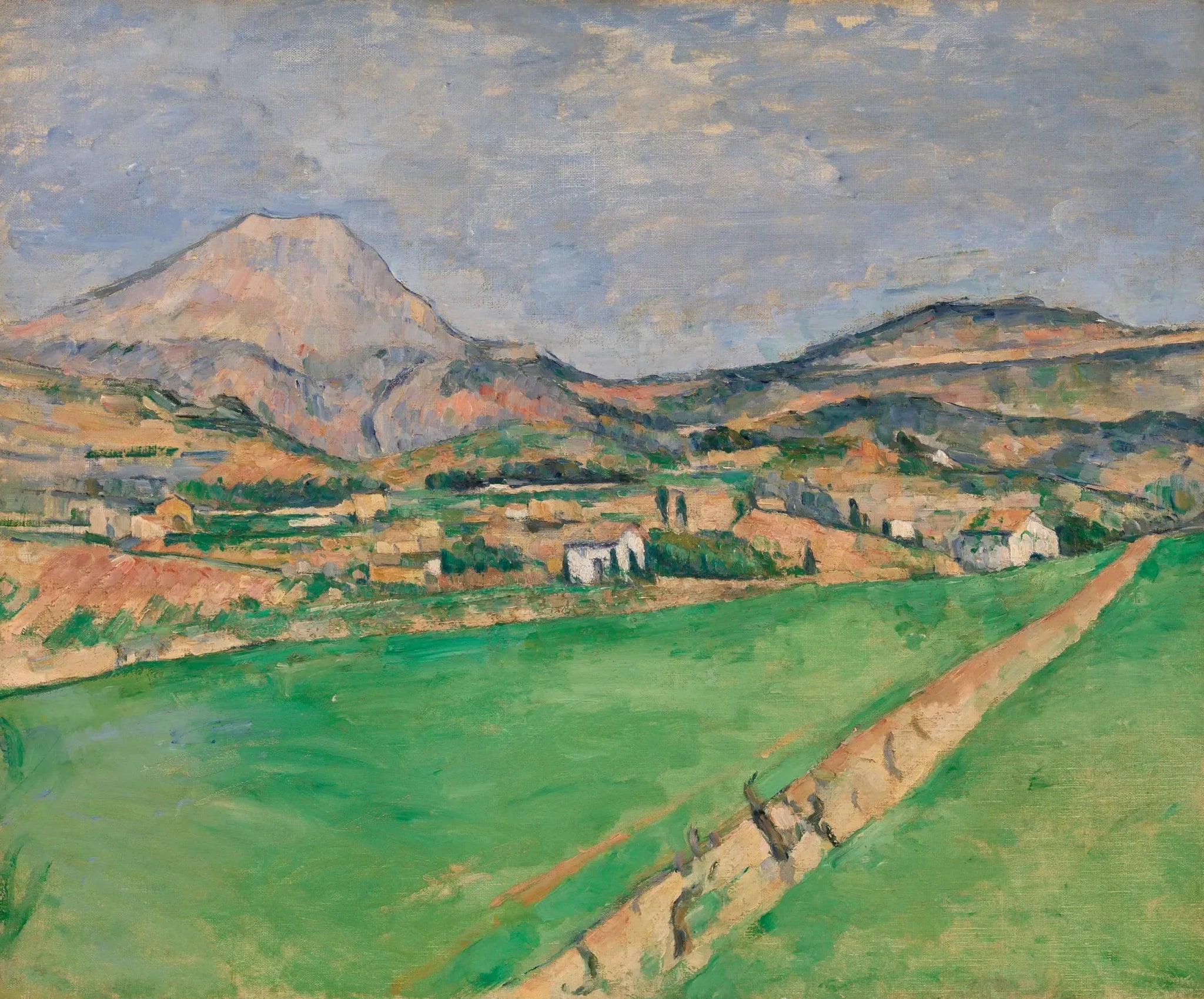 Vers la Montagne Sainte-Victoire - Paul Cézanne image 1 copie peinte à la main à l’huile
