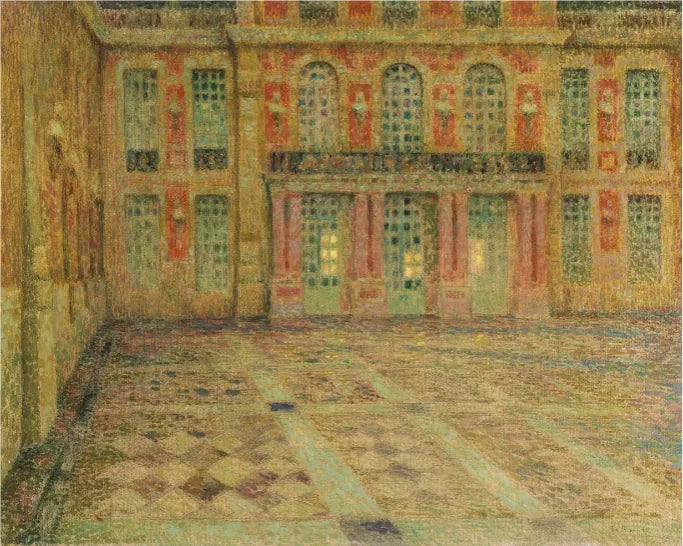 Versailles : ลานอันเก่าแก่ - Henri Le Sidaner