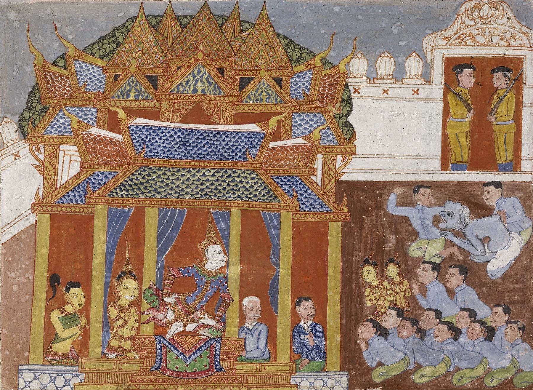 Vessantara Jataka : Le Grand Roi, Artiste thaïlandais anonyme, XIXe siècle