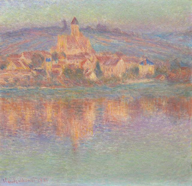 Vétheuil เอฟเฟกต์ยามเย็น - Claude Monet