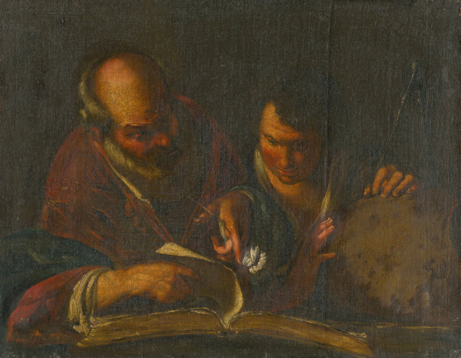 Vieil homme avec un élève - Bernardo Strozzi