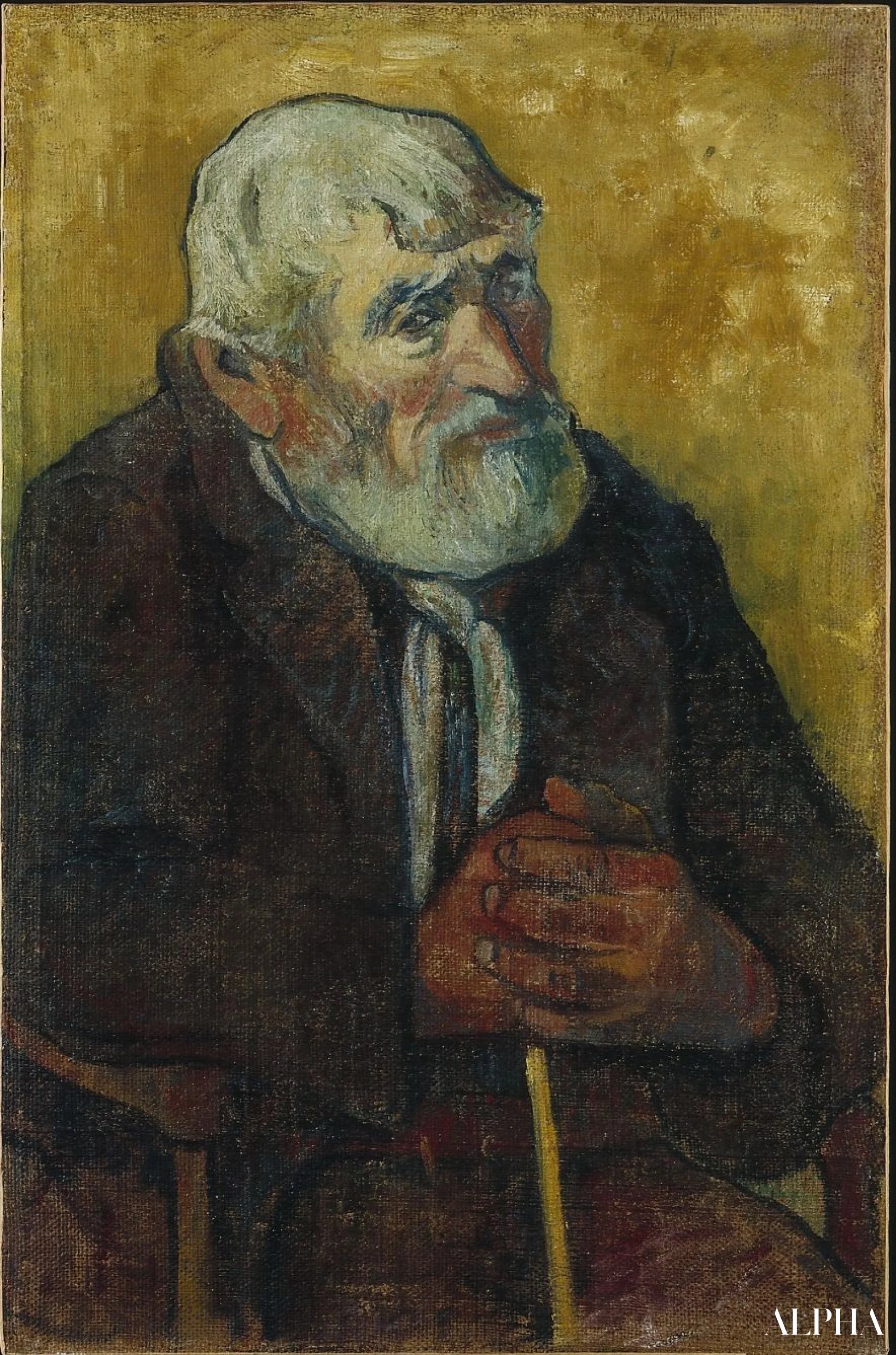Vieil homme avec une canne - Paul Gauguin - Reproductions de tableaux et peintures haut de gamme