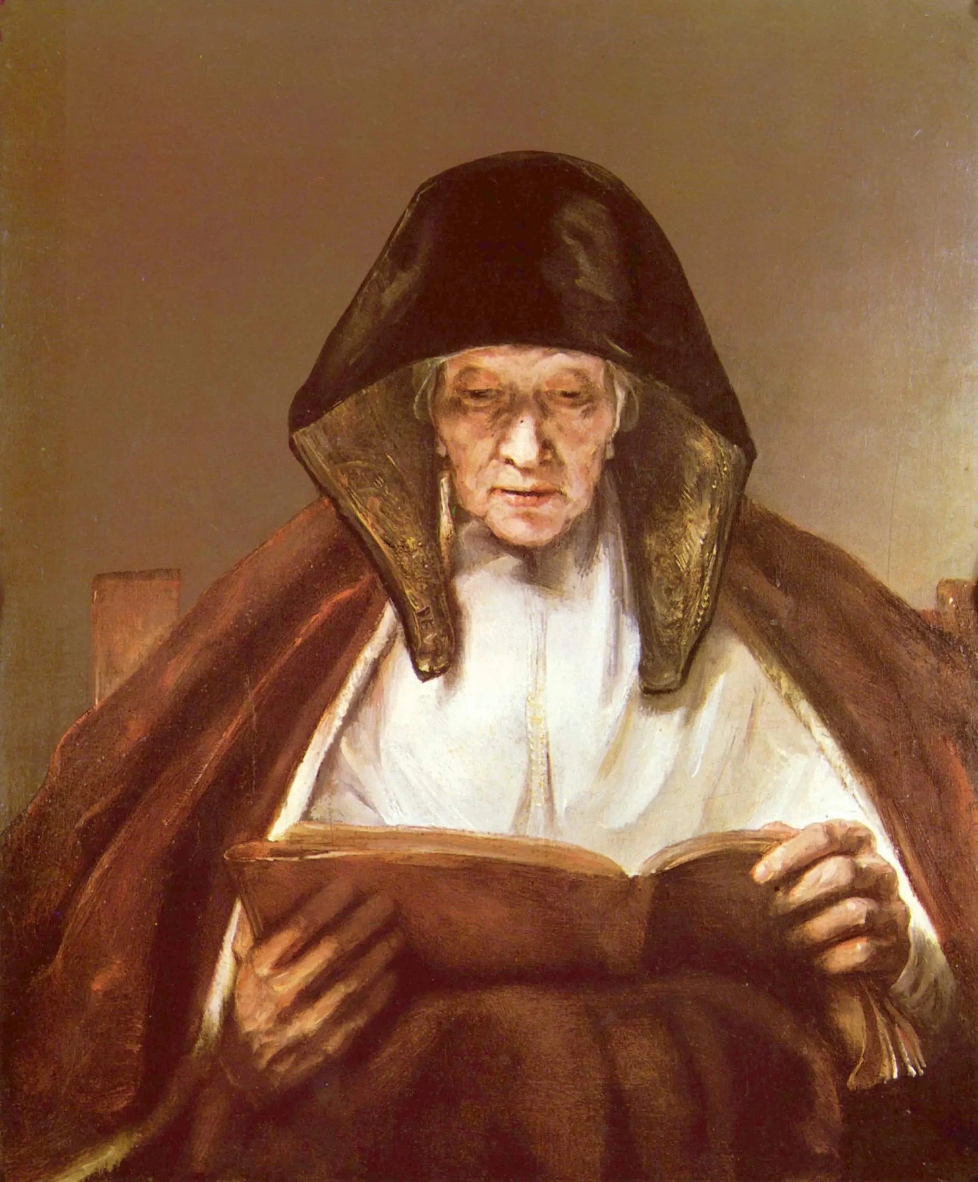 Vieille femme lisant — Rembrandt