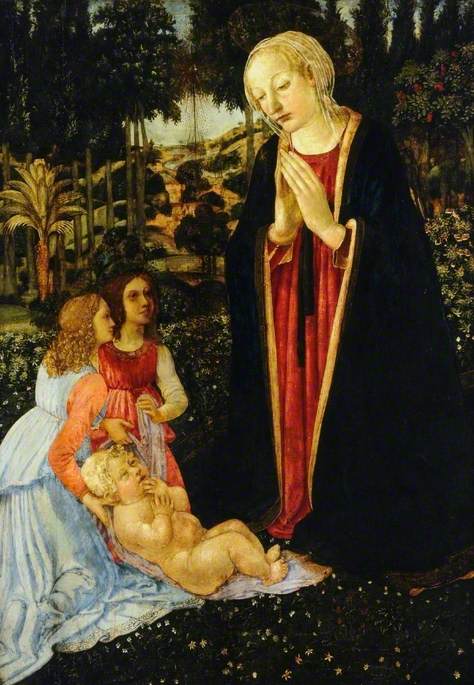 Vierge à l’Enfant avec des anges - Cosimo Rosselli - Alpha Reproduction