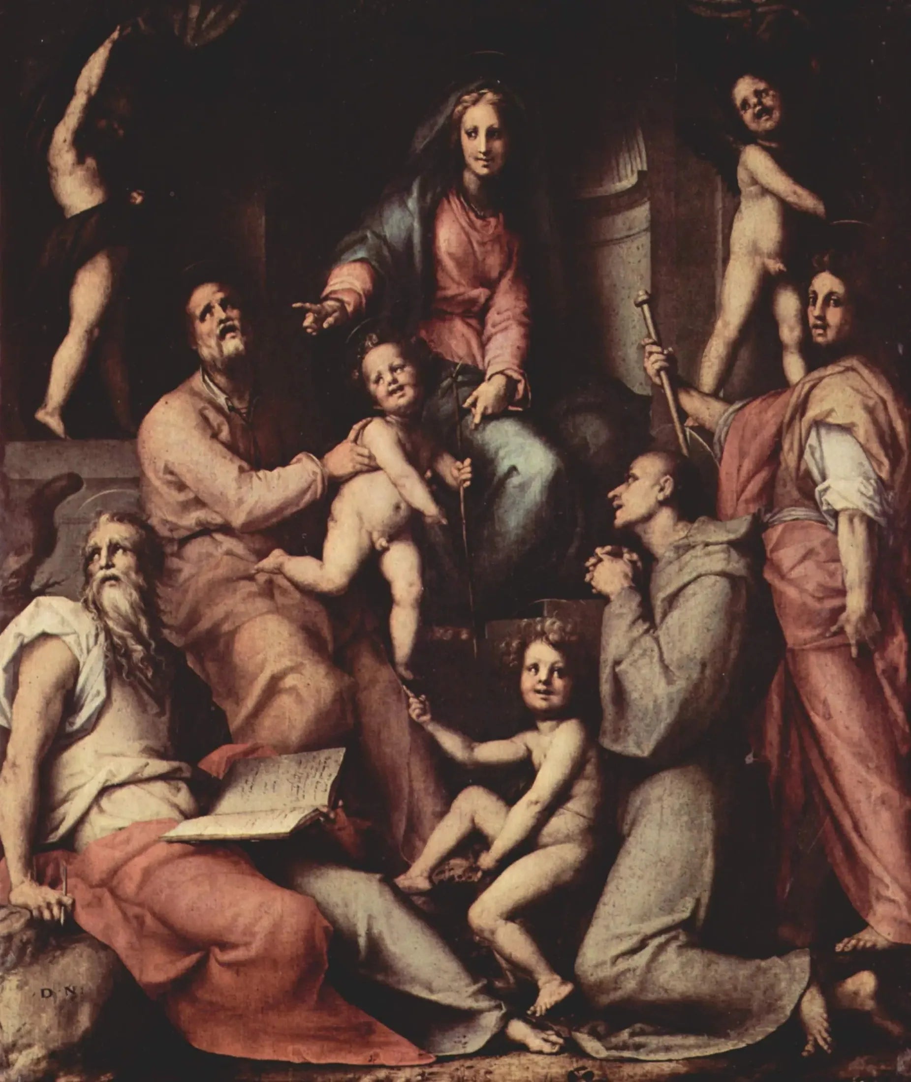 Vierge à l'Enfant, avec des anges et des saints - Pontormo image 1 reproduction réalisée par Alpha Reproduction