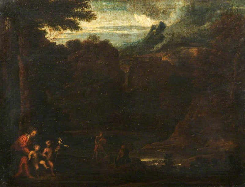 แม่พระกับพระเยซูเด็กกับนักบุญยอห์น - Domenichino