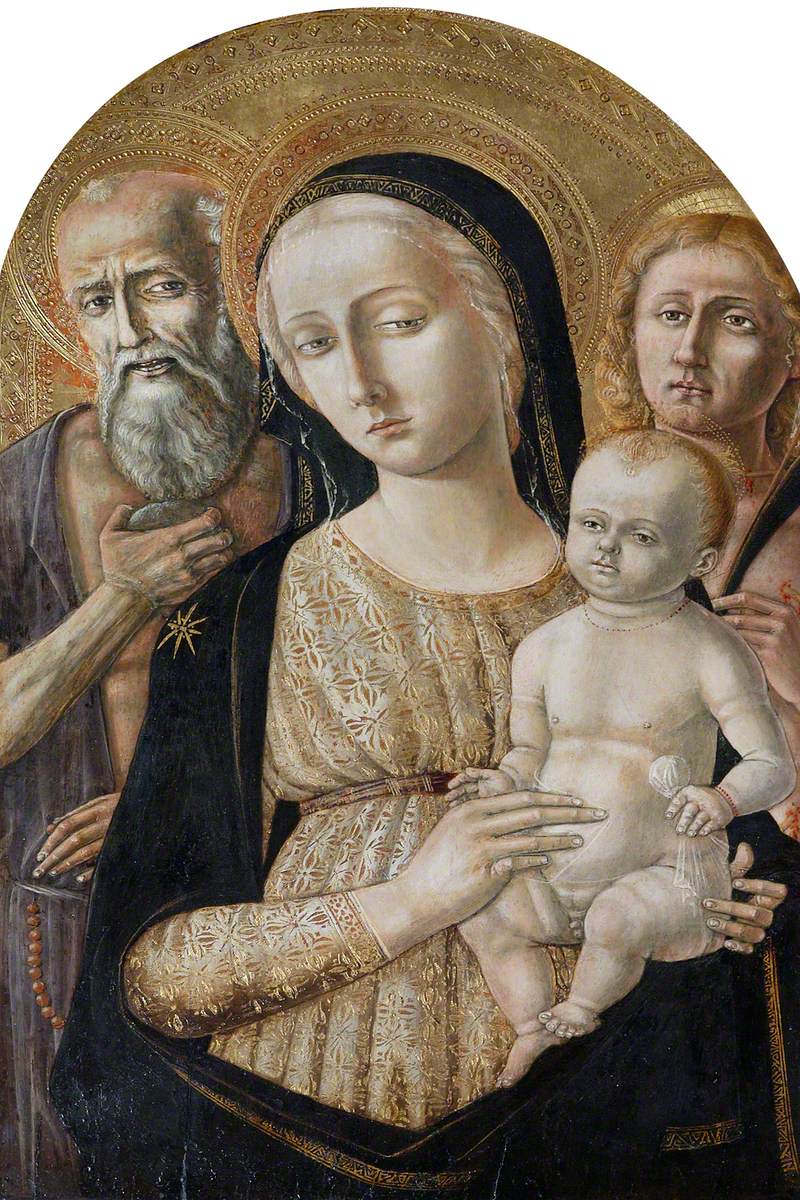 Vierge à l’Enfant avec saint Jérôme et saint Sébastien - Matteo di Giovanni - Alpha Reproduction