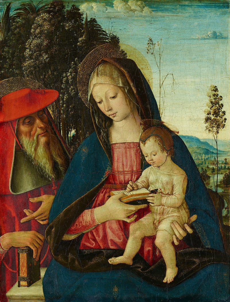 พระแม่กับพระเยซูและนักบุญเยรอม - Pinturicchio