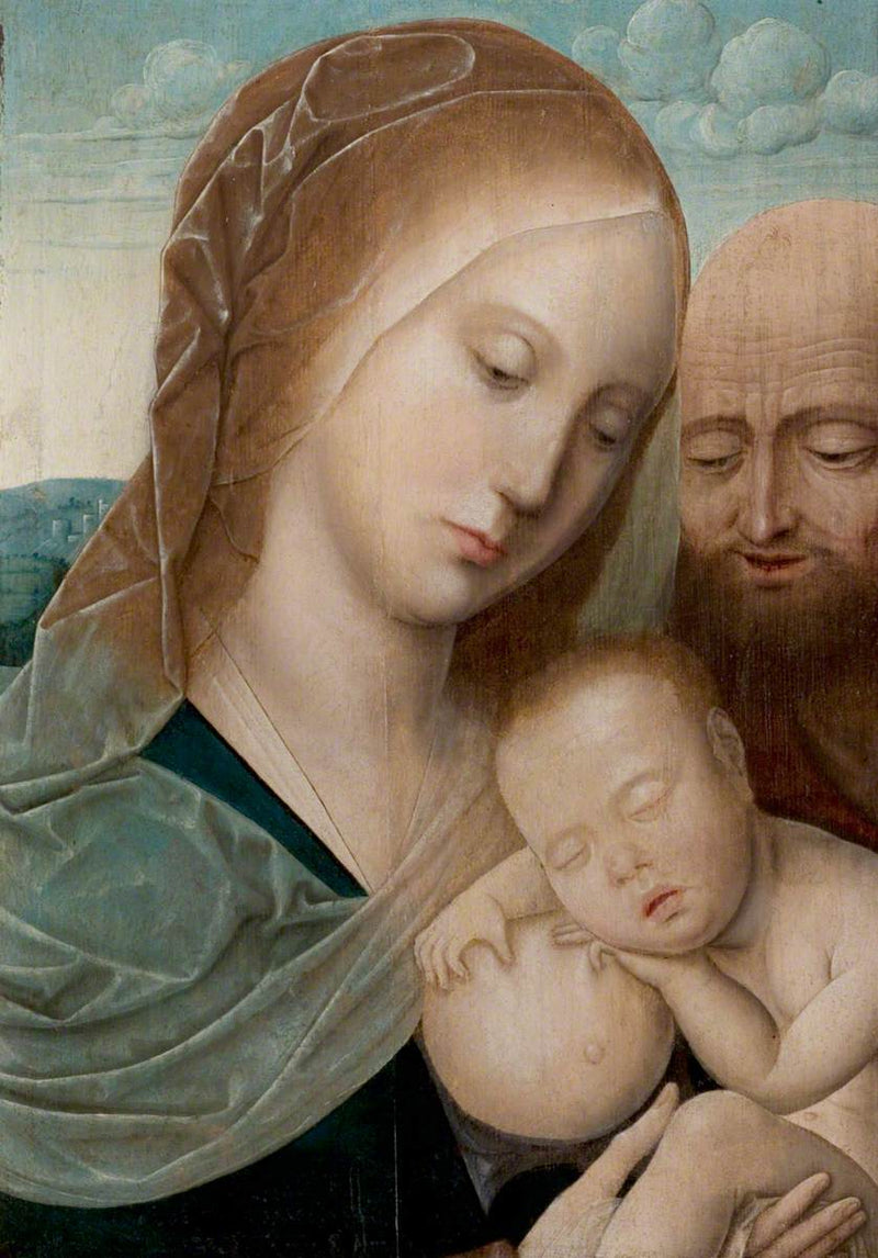 พระแม่กับพระเยซูคริสต์กับซานต์โจเซฟ - Joos van Cleve