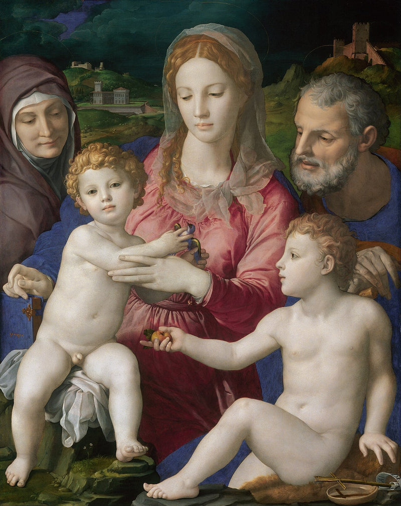 พระแม่มารีพร้อมพระเยซูและนักบุญแอนน์ - Bronzino