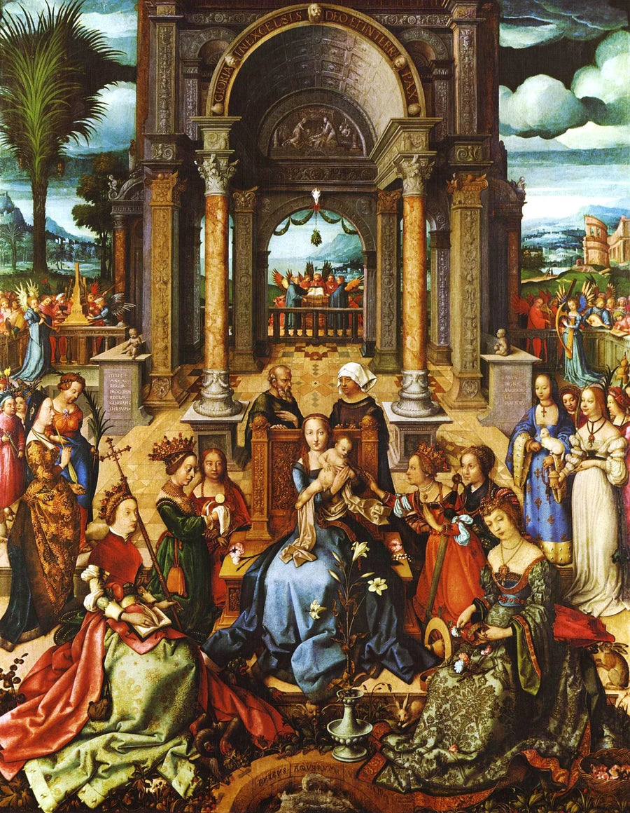 Vierge à l'enfant de Hans Holbein l'Ancien, Museu Nacional de Arte Antiga - Hans Holbein the Elder image 1 copie de tableau peinte à la main