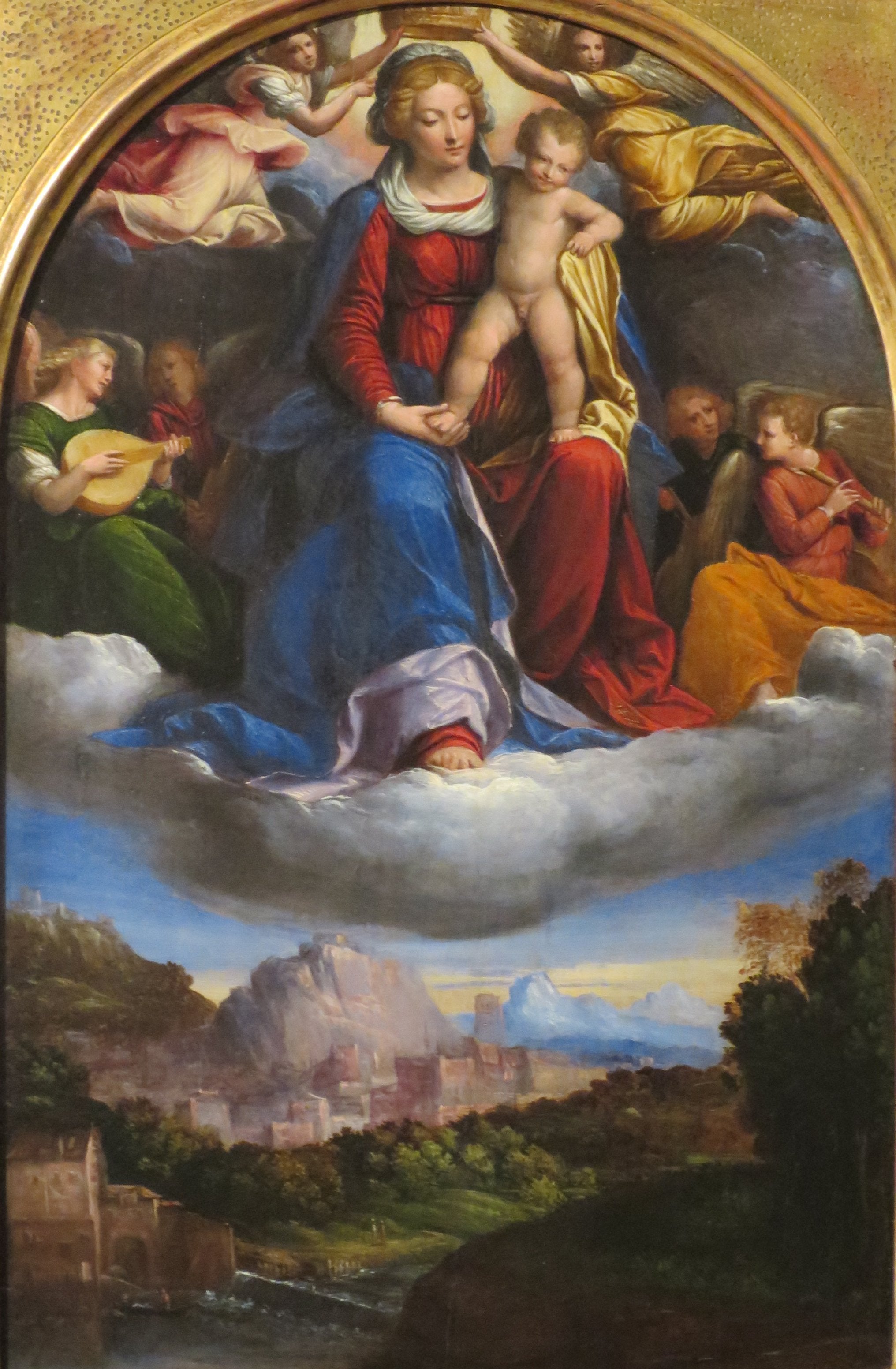 Vierge à l'Enfant en gloire - Benvenuto Tisi