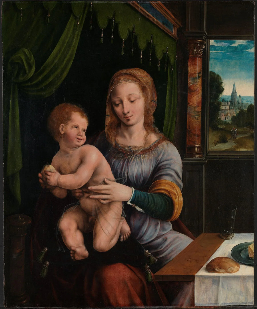 พระแม่กับพระเยซู - Joos van Cleve