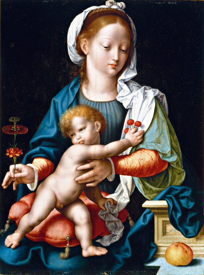 พระแม่มารีย์กับพระเยซู - Joos van Cleve