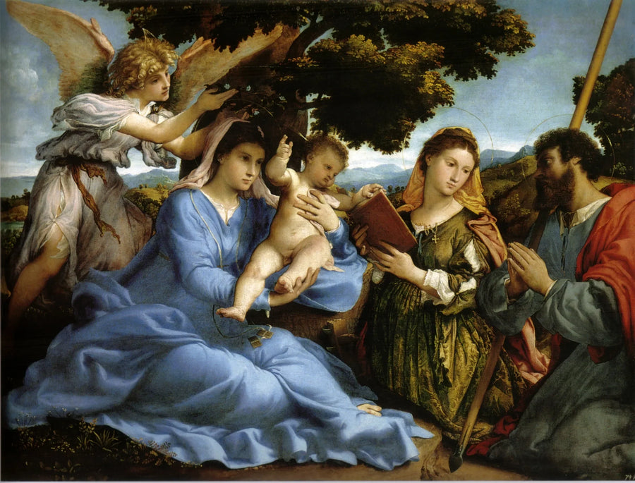 พระแม่มารีย์กับพระเยซู - Lorenzo Lotto