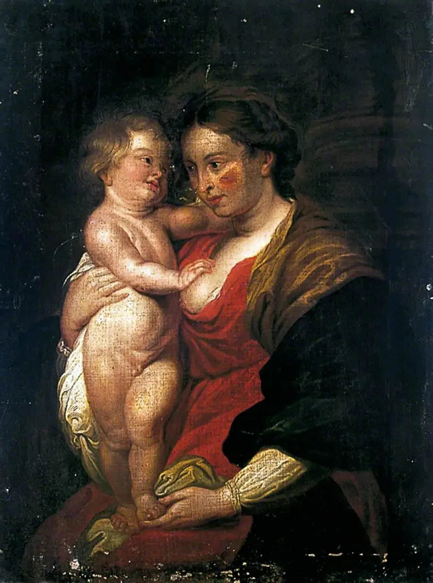 Vierge à l'Enfant - Peter Paul Rubens image 1 copie de tableau peinte à la main