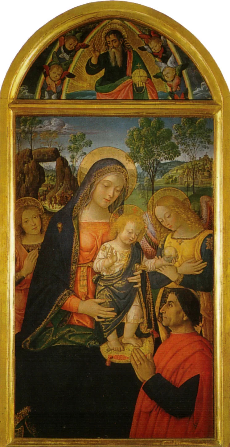 Vierge à l'Enfant - Pinturicchio image 1 copie de tableau peinte à la main