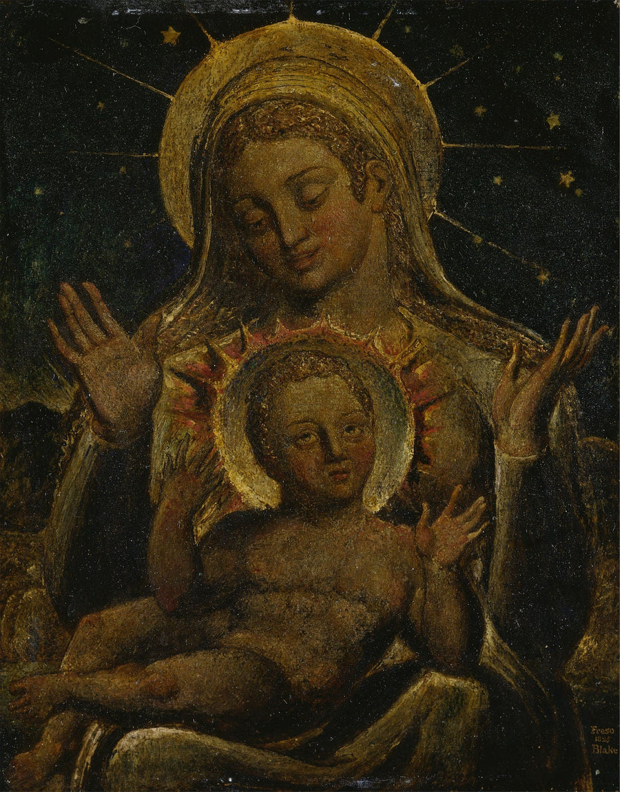 Vierge à l'Enfant - William Blake
แม่พระกับพระเยซู - วิลเลียม เบลค
